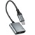 перехідник hoco upa34 type-c - type-c power + jack 3.5 (сірий) 