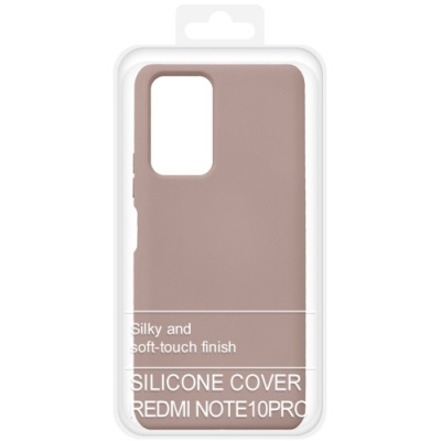 Купить силіконовий чохол soft silicone case для xiaomi redmi note 10 pro (персик) онлайн