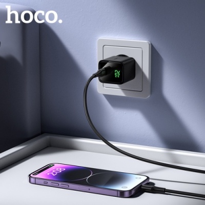 мережевий зарядний пристрій hoco cs82a 1type-c/20w/pd (чорний) 