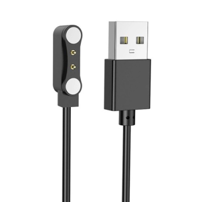 зарядний пристрій для смарт-годинника hoco y15 магнітний (чорний) 4mm*12.3mm 