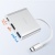 usb hub hoco hb14 type-c to usb3.0+hdmi+pd (сірий) 