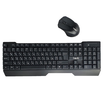 клавіатура безпровідна + миша havit hv-kb279 gcm black 