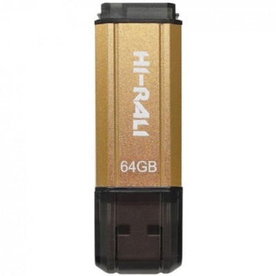 usb флеш-накопичувач hi-rali stark 64gb (золотий) 
