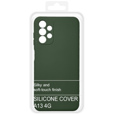Купить силіконовий чохол soft silicone case для samsung a135 galaxy a13 4g (темно-зелений) онлайн