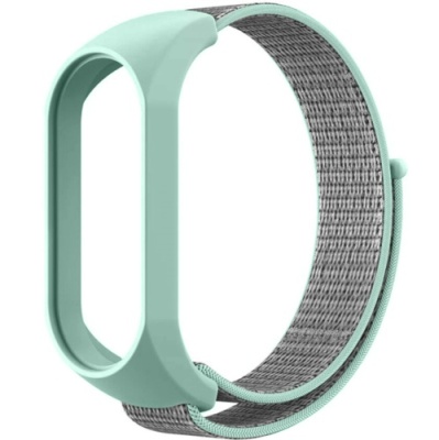 ремінець для xiaomi mi band 3/4/5/6 nylon (бірюзовий) 