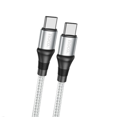 кабель hoco x50 excellent (pd) type-c - type-c 100w/5.0a/2m (сірий) 