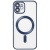 Купить чохол tpu metallic full camera with magsafe для apple iphone 12 (matte dark blue) онлайн