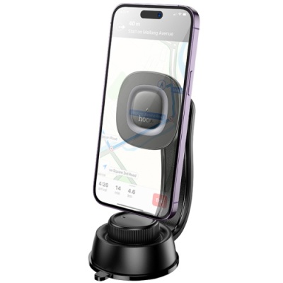 Автотримач Hoco HW31 4.5-7.0 inch Magnetic Ring Wireless 15W (Чорний)