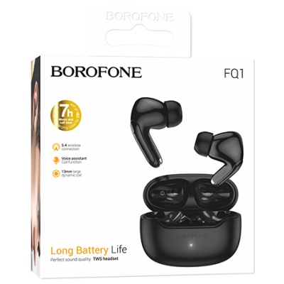 бездротові навушники (tws) borofone fq1 (чорний) 