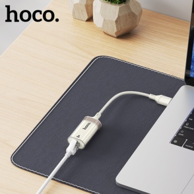 перехідник hoco ua41 usb - rj45 (білий apricot) 