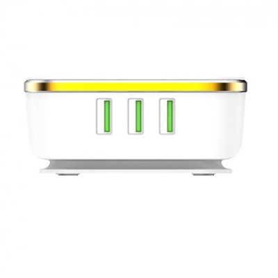 мережевий подовжувач ldnio a6704 qc3.0 6usb 35w (білий) 