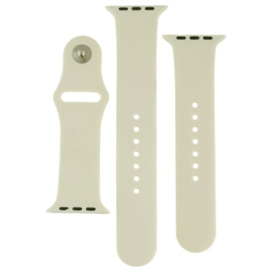 ремінець для apple watch band silicone two-piece 42/44/45/49 mm (11, antique white) 