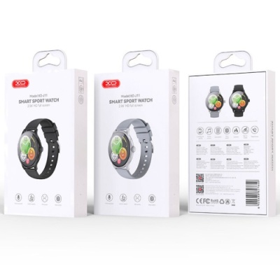 смарт-годинник xo j11 amoled (сірий) 