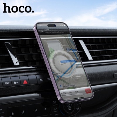 Автотримач Hoco H59 Magnetic Ring (Чорно-Сірий)