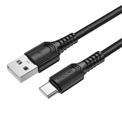 кабель borofone bx116 usb - type-c 3a/1м (чорний) 