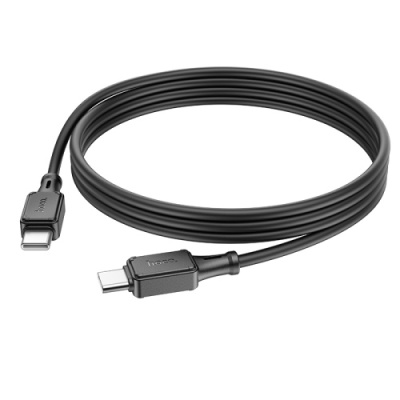 кабель hoco x101 silicone (pd) type-c - type-c 60w/1m (чорний) 