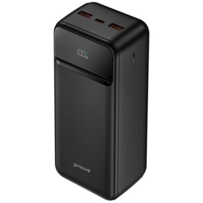 додаткова батарея power bank proove illuminator 2 pd20w+qc3.0 22.5w 30000mah (black) 