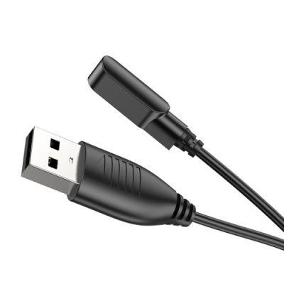 зарядний пристрій для смарт-годинника hoco y7 pro магнітний (чорний) 3mm*9.5mm 