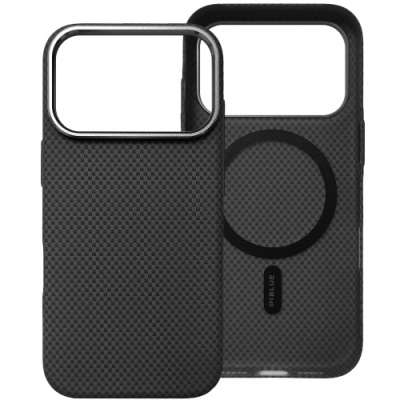 Купить чохол piblue carbon glacier magsafe (pl-99) для apple iphone 17 pro max (чорний) онлайн