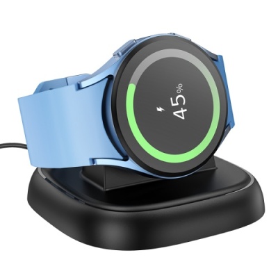 бездротовий зарядний пристрій hoco cw49 (samsung watch) (чорний) 