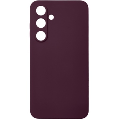 Купить силіконовий чохол soft silicone case для samsung s721 galaxy s24 fe (бордовий) онлайн