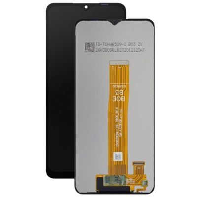 дисплей для samsung a127 galaxy a12 (gh82-26485a) з чорним тачскріном service pack