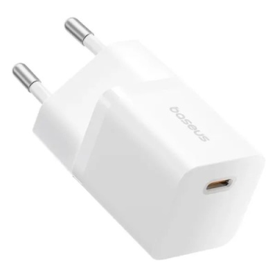 мережевий зарядний пристрій baseus gan5 mini (p10110909213-00) 1type-c/25w/pd (білий) 