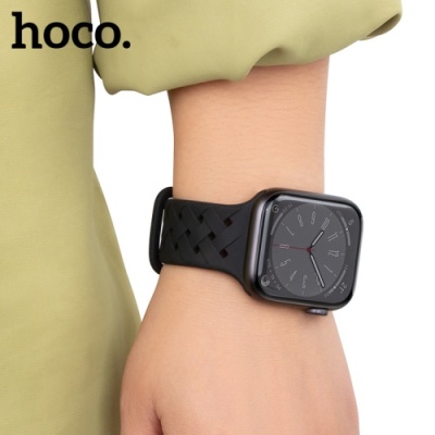 ремінець hoco wa16 для apple watch 1-11/ultra (42/44/45/49mm) (black) 