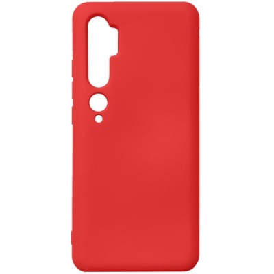 Купить силіконовий чохол soft silicone case для xiaomi mi note 10 - red онлайн