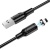 кабель borofone bx41 amiable magnetic usb - lightning 2.4a/1m (чорний) 