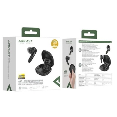 бездротові навушники (tws) acefast w3 anc (чорний) 