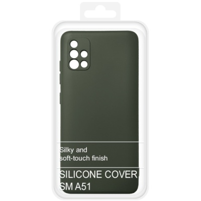 Купить силіконовий чохол soft silicone case для samsung a515 galaxy a51 - dark green онлайн