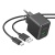 мережевий зарядний пристрій hoco cs12a 1usb/18w/qc3.0 + (usb - type-c) (чорний) 