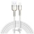 кабель baseus cafule metal usb - lightning 2.4a/2m (caljk-b02) (white) 