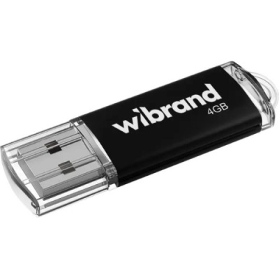 usb флеш-накопичувач wibrand 4gb cougar (чорний) 