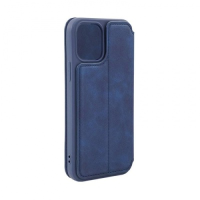 Купить чохол-книжка fitow leather для apple iphone 12 pro max - dark blue онлайн