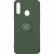 Купить силіконовий чохол soft silicone casevsmagnet ring для samsung a207 galaxy a20s - dark green онлайн
