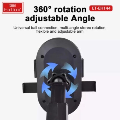 Автотримач Earldom ET-EH144 на присоску/4.5"-7" (Чорний)