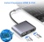 usb hub адаптер xo hub001 type-c pd / usb 3.0 / hdmi / vga 