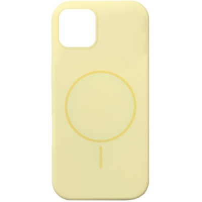 Купить чохол silicone case slim with magsafe для apple iphone 14 (sunglow) онлайн