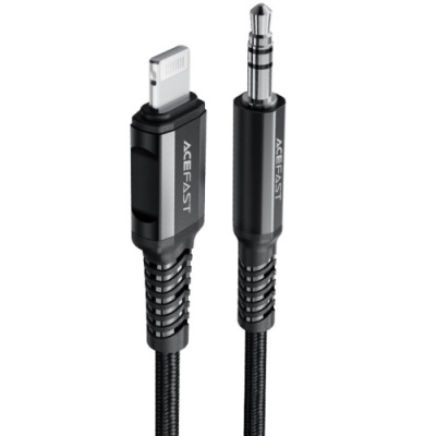 перехідник audio acefast c1-06 lightning - jack 3.5 (чорний) 