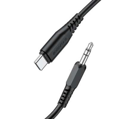 кабель aux borofone bl8 3.5mm(male) - type-c(male) 1m (чорний) 