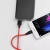 кабель hoco x21 plus silicone usb - microusb 2.4a/1m (чорно-червоний) 