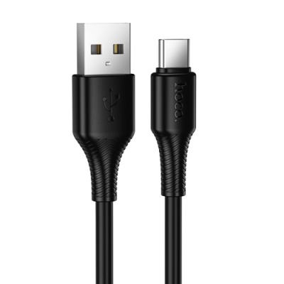 кабель hoco x120 usb - type-c 3.0a/1m (чорний) 
