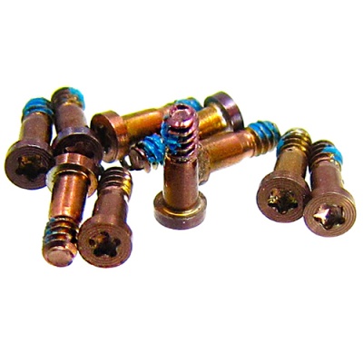 гвинти для apple iphone 6/6 plus/6s/6s plus золотисті, зовнішні нижні (10 шт)