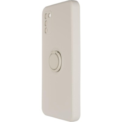 Купить силіконовий чохол soft silicone casevsmagnet ring для samsung a037 galaxy a03s - ivory white онлайн