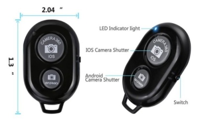 пульт bluetooth для телефону (чорний) 