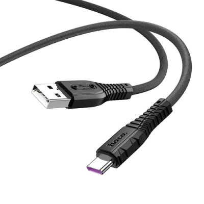 кабель hoco x67 usb - type-c 5a/1m (чорний) 