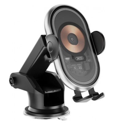 Автотримач XO WX-038 Wireless Charger 15W (Чорний)