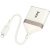 перехідник hoco ua40 2in1 lightning - sd/tf card reader (білий apricot) 